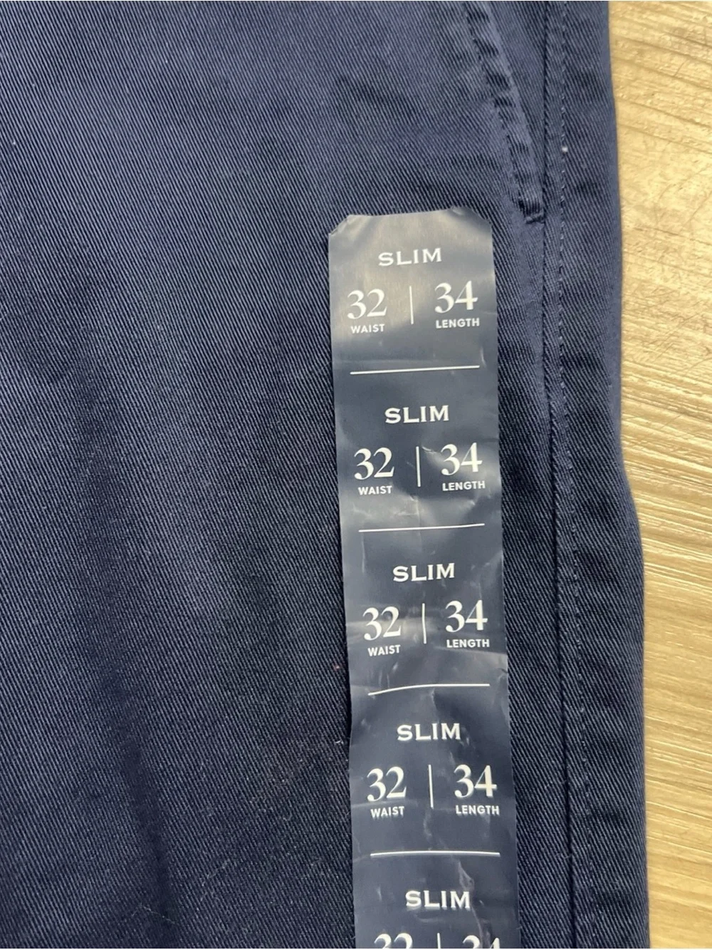 J.Crew Flex Slim Fit Chino Pants Navy Blue Mens Size 32x34 H3167 NWT $80
